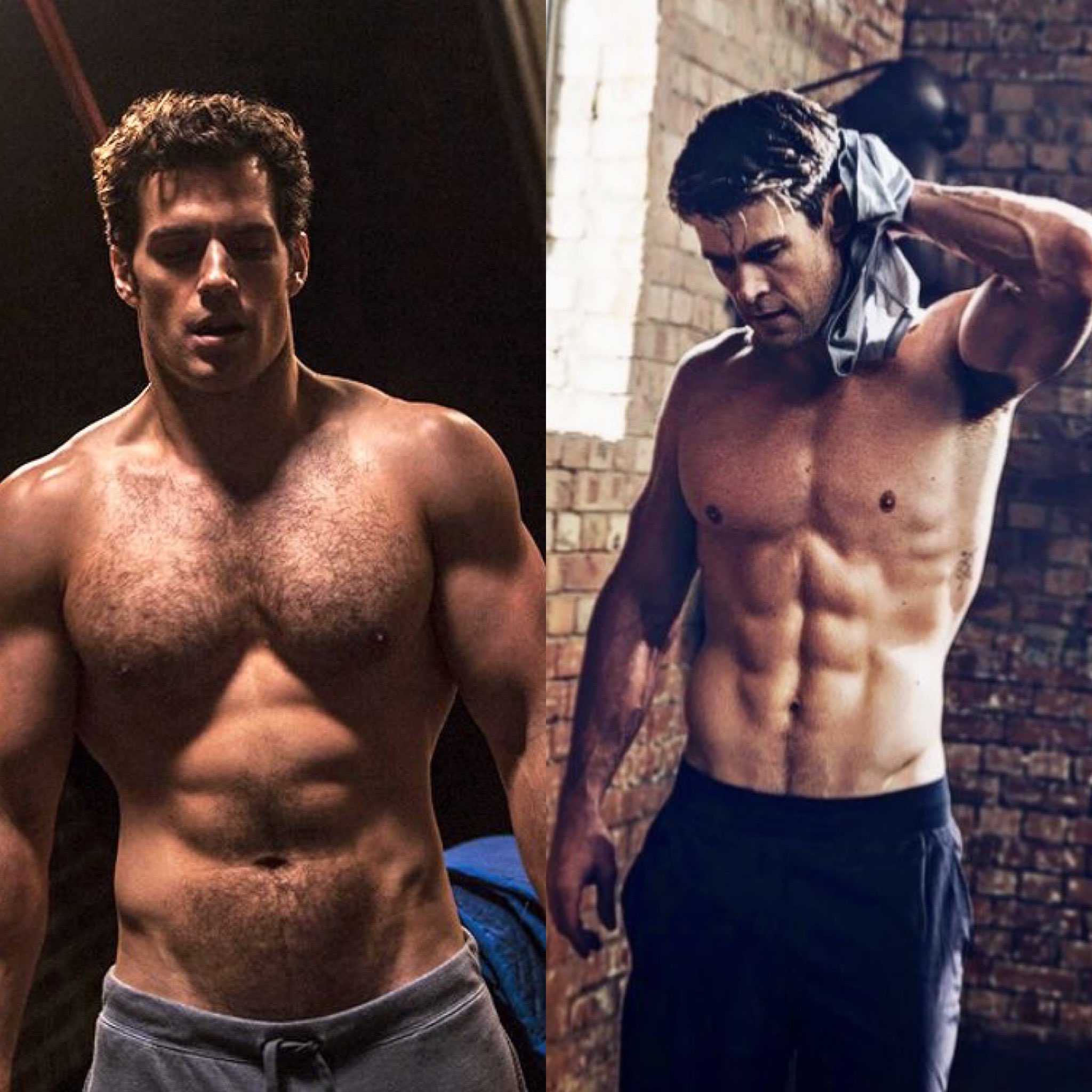 Juan Espinoza on X: "Henry Cavill VS. Chris Hemsworth, ¿con cuál se quedan?  👀 https://t.co/eWxOQgZ0Ij" / X