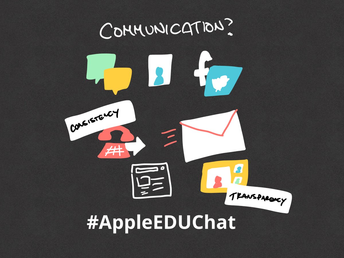 reshanrichards's tweet photo. Here are some notes I have taken from the any responses to Q2. Being thoughtful about the modes of communication and intended purposes is critical. #AppleEDUchat https://t.co/gTKgEibdBV