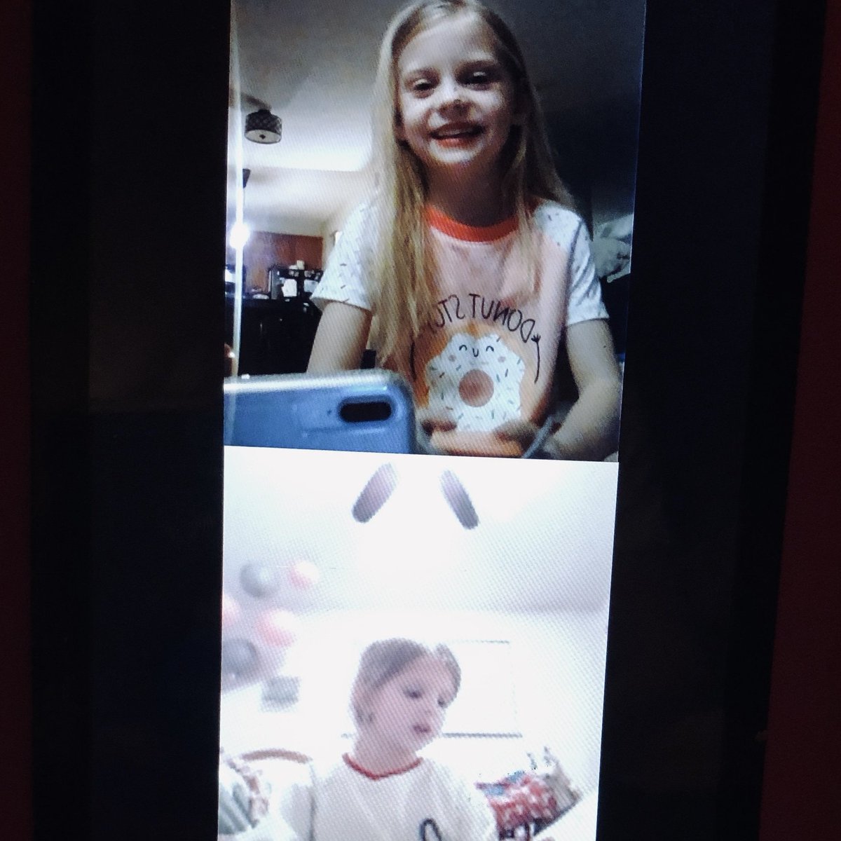 Love the creativity my kids are showing during this difficult time. These sweeties read books to each other over video chat before bed 💙  #seipeltsoars