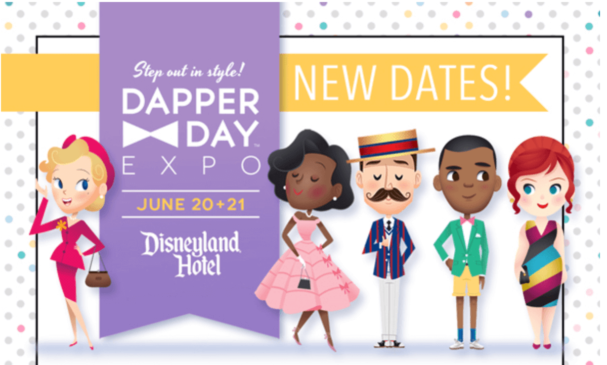 InsideTheMagic's tweet photo. Disney Dapper Day Rescheduled from April to June Due to Park Closure.

Break out your Sunday best this summer!   #Disneyland #Disney #DapperDays #DisneyParks 

https://t.co/CMOemBAogu https://t.co/FuHGxuWQ1x