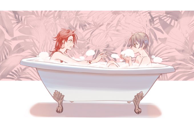 「bathing long hair」 illustration images(Latest)