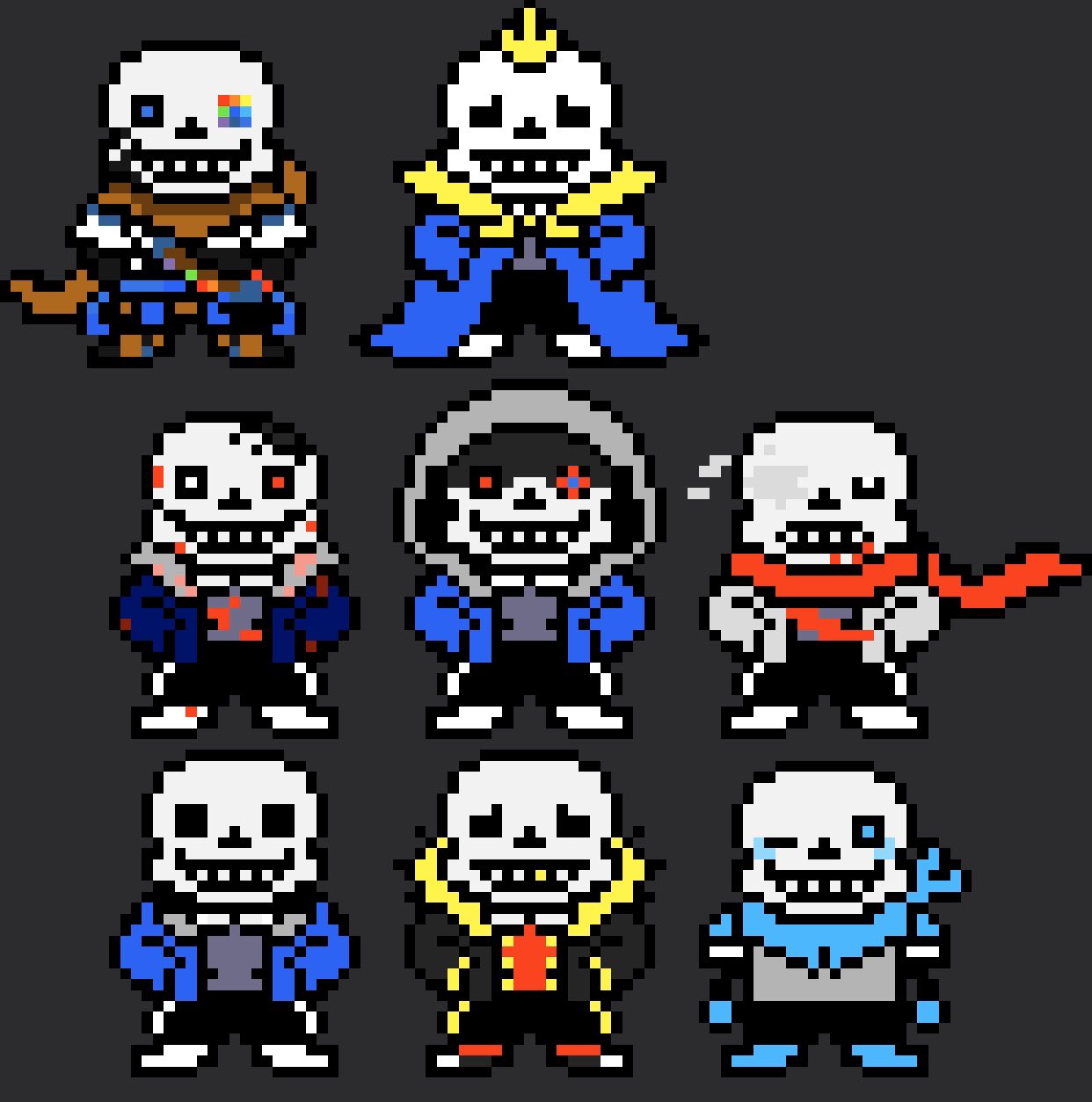 Sans au s pixel art