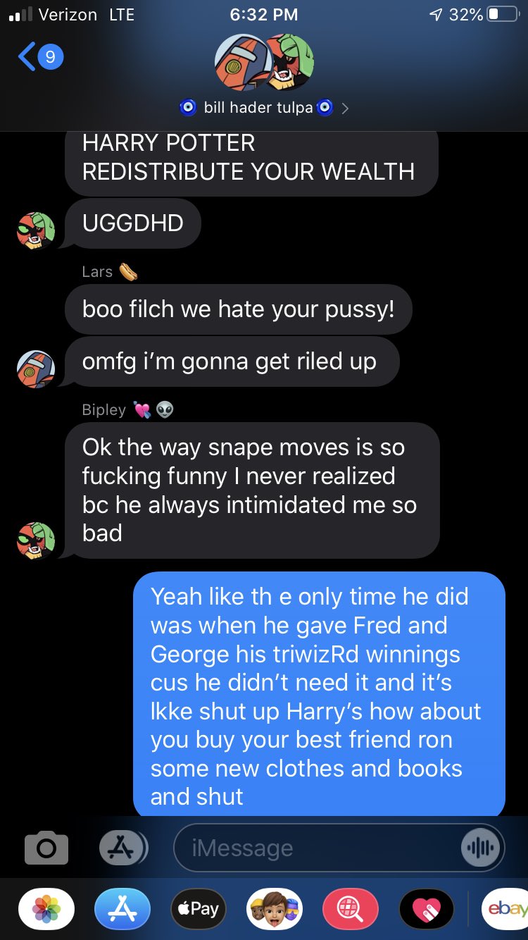 تويتر 𖤐your rdvark Looks Gnc Af𖤐 على تويتر Group Chat Fired Up About Harry Potter Right Now T Co R1caoej9lg