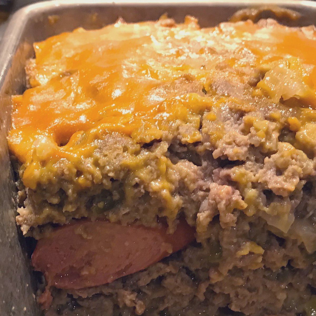 ESPN_BillC's tweet photo. Yeah, so tonight @MrsBillC made @mollyyeh’s Chicago-style hot dog meatloaf, aka the most Midwestern thing that ever Midwestern’d. A week in, and we are going HARD at our #quaran15. https://t.co/wLqCXBOUjr