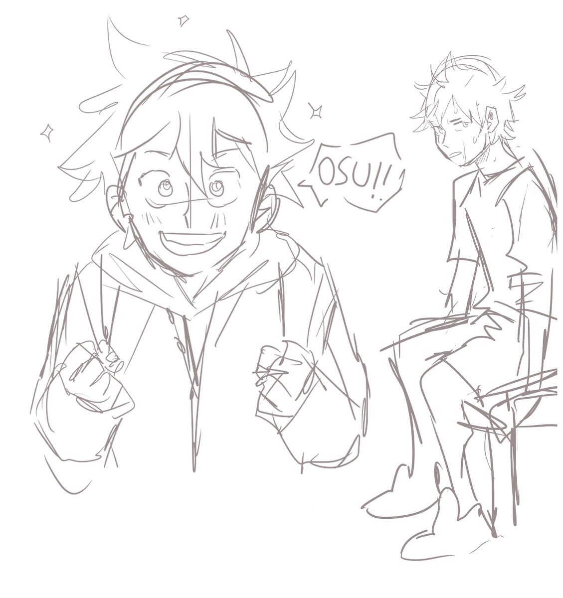 sketches from tonites live stream on twitch! :3 