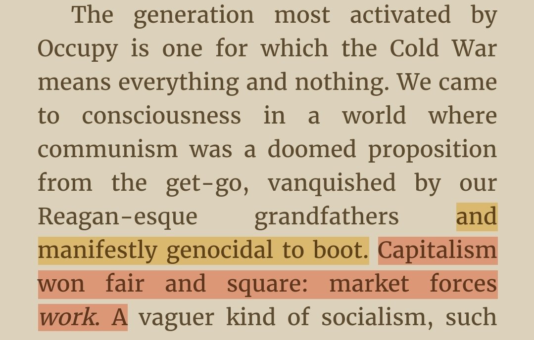 «Manifestly genocidal» .....wtf?Capitalism won fair and square?This is ahistorical garbage.I can't....handle this...much more.