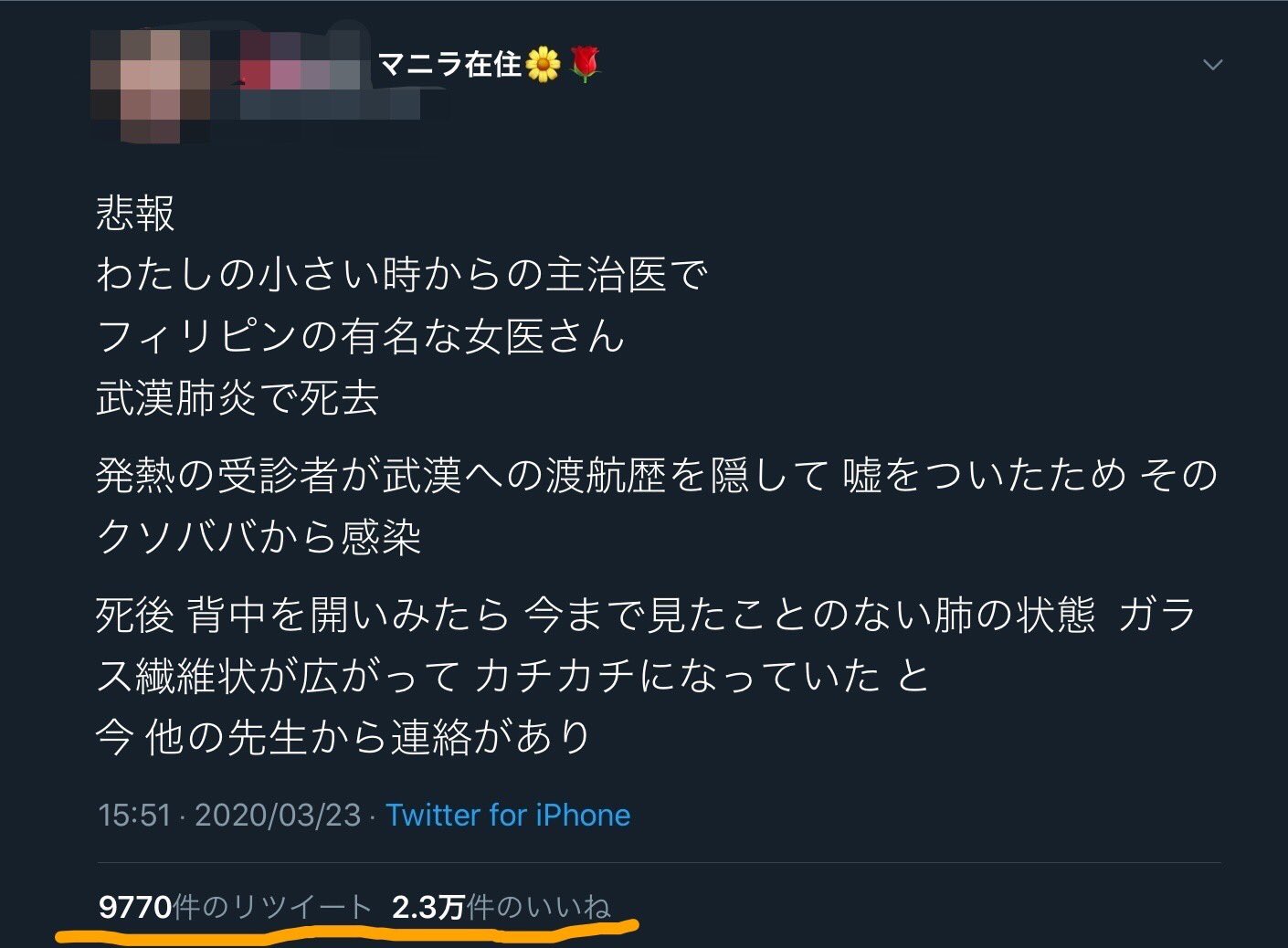 None On Twitter 新型コロナに感染すると 肺組織がガラス繊維状になる というデマどころでは無いトンデモ話 広まったのはこれがきっかけのようで 呼吸のたびガラス片を吸い込むようで辛い という患者達の感想と 肺をct等で撮影した時に見られるすりガラス様