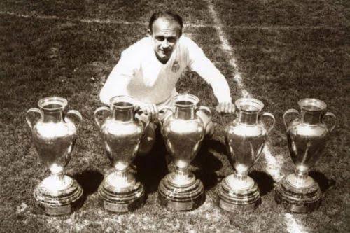 Bernabéu had been the club's president for 33 years, during which Real won one Intercontinental Cup, six European Cups, 16 La Liga titles and six Spanish Cups. While the club won the European Cup (currently, Champions League) five times in a row between 1956 and 1960.