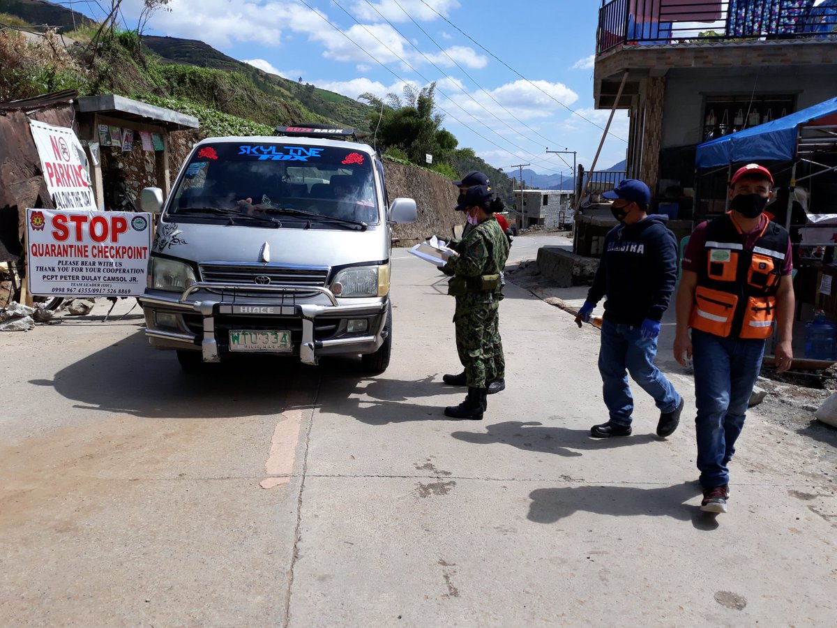 PNPKabayan's tweet photo. Continuous conduct of Joint Quarantine Control Point at Bana-ao, Ballay, Kabayan.
STAY HOME! STAY SAFE! SAVE LIVES!
#TeamKabayan
#TeamPNP
#WeServeAndProtect
#PNPKakampiMo https://t.co/jm7CeGf8qn