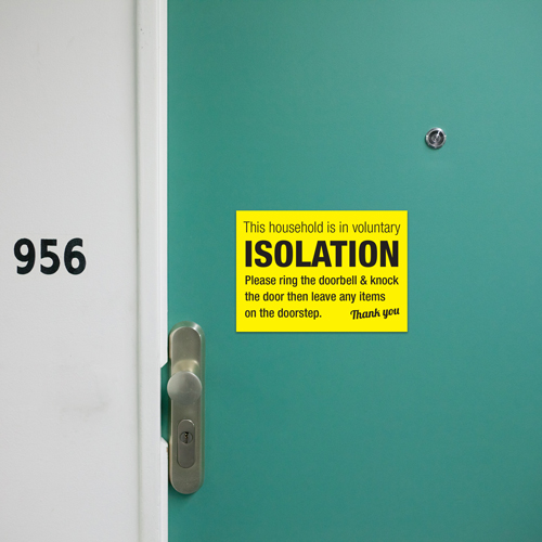 Graphics_UK's tweet image. Make your neighbours, delivery drivers, friends and family aware you are currently self isolating, to prevent the spread of the current pandemic. graphicsuk.com/product-page/s…
