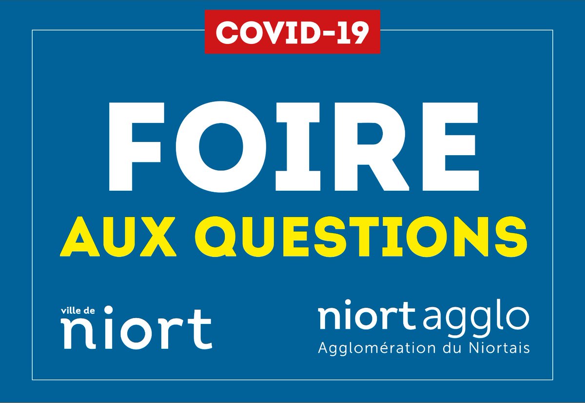 #Niort #Covid_19 <a href="/Mairie_Niort/">Ville de Niort</a> répond à vos questions les plus récurrentes sur son site internet sur le fonctionnement des services aux usagers en cette période de confinement vivre-a-niort.com/fr/services-pu…