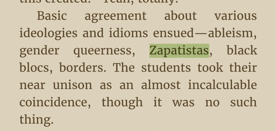 Yikes! More Wisdom from his book «On Anarchism».Zapatistas reject the label anarchism.