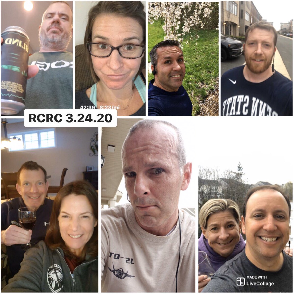 running_trav's tweet photo. Virtual Rhino Chasers Run Club...Running separate, but still together!π»π¦ #rhinochasersrunclub #socialdistancing #inthistogether #werunforbeer #runnerstrong #RunFam #runnerslife #runhappy #thereisnofinishline #runnerscommunity @LostRhino https://t.co/XYxfedbWit