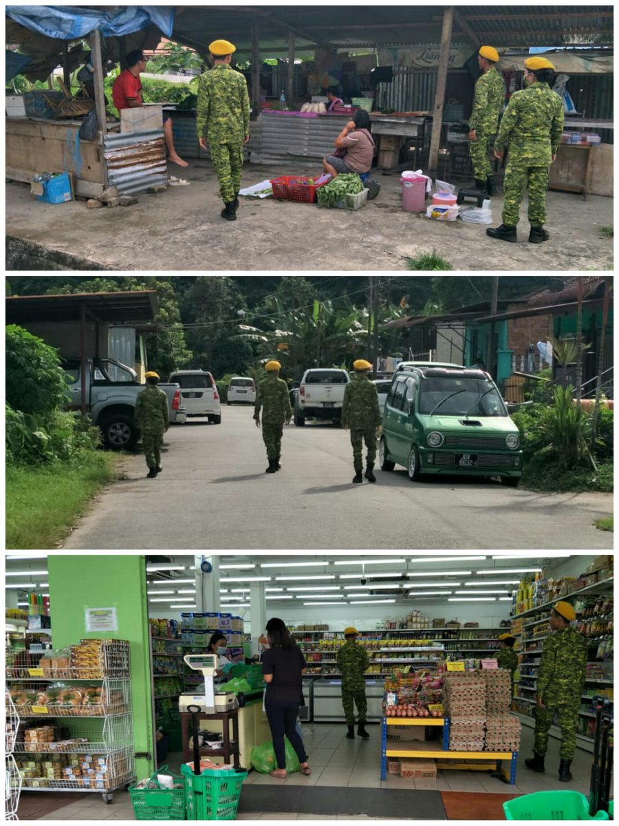 RELA_Kapit's tweet photo. PENUGASAN RONDAAN PERINGKAT KAWALAN PERGERAKAN (PKP) COVID-19.
TARIKH : 24.03.2020 (SELASA) 
MASA : 04.00 PM - 12.00 AM
TEMPAT : KG. PELAJAU, PASAR BLETEH

#STAYATHOME
#MALAYSIABEBASCOVID_19
#DUDUKRUMAH
#SETIABERBAKTI

@relamalaysia @RELA_Sarawak @KDNPUTRAJAYA @abgzulfikar https://t.co/csojuLm40g