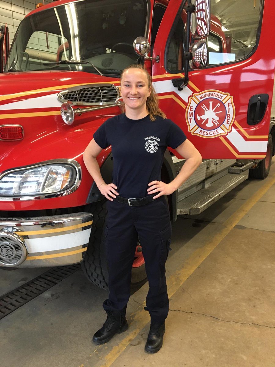 Thank you to #USWNTXVs player and 2016 Olympian Kathryn Johnson for supporting the fight against #COVID19 as a firefighter 🤍