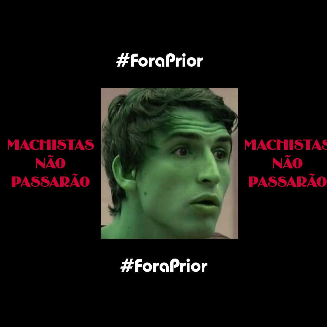E vamos de #ForaPrior agora né??? Quem tá comigo retweet aqui e me segue, vamos nos unir contra o MACHISMO E A HIPOCRISIA!!!!!
#BBB20