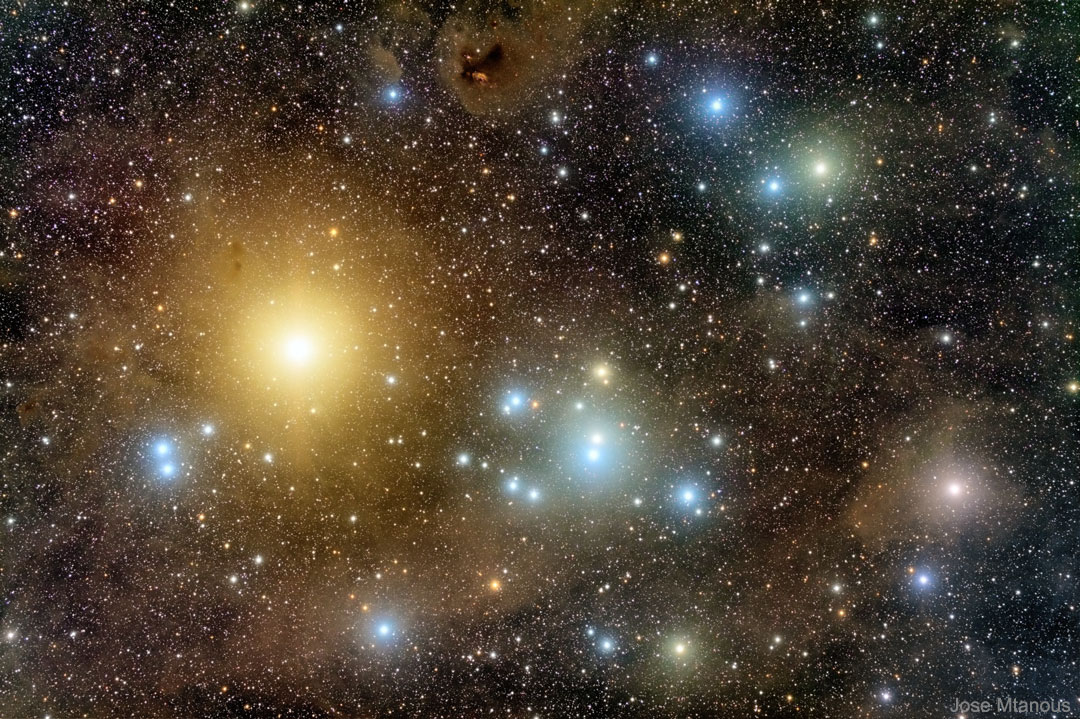 Space photo moment - The Hyades Star Cluster by Jose Mtanous ( https://apod.nasa.gov/apod/ap200122.html)