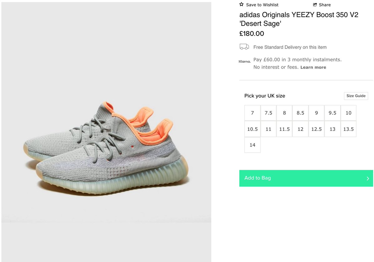 Yeezy boost 350 v2 Desert sage Sneakers International