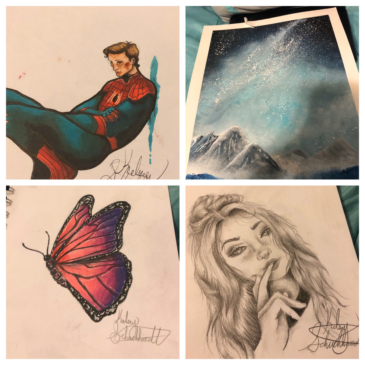 michell79208889's tweet photo. HMS student Kelsey S was busy being creative today.  She has amazing talent, super proud of her! #hurontigers https://t.co/DrTgm6oqfs
