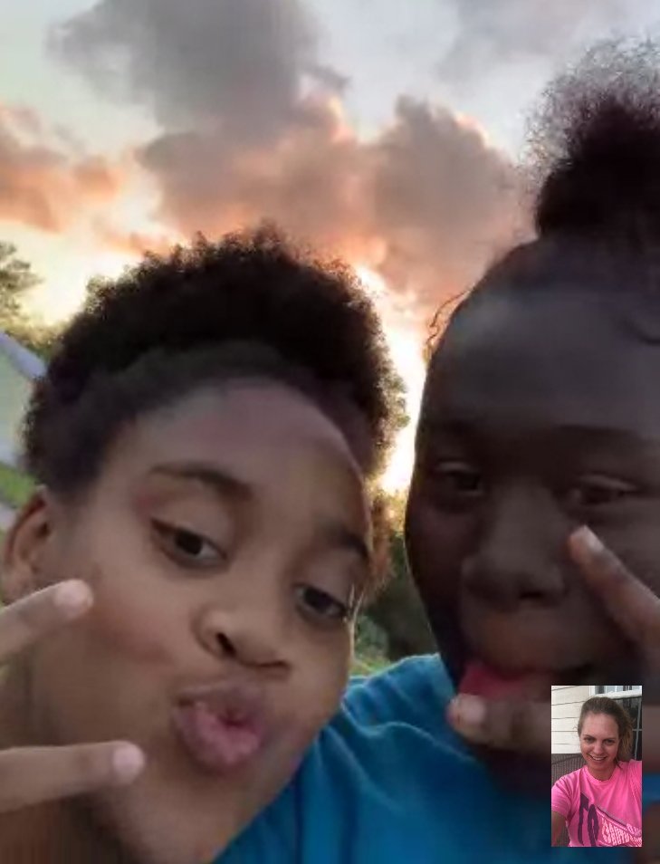 LowndesMiddle's tweet image. The most important and uplifting part of Mrs. Whitley&apos;s day today -- Hangouts Meet with some of our awesome kids! We are grateful for the opportunities technology provides us with during this time! #LMSstrong #wevegotthis #LMSspiritweek