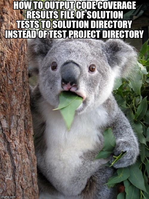 overflow_meme's tweet image. How to output code coverage results file of solution tests to solution directory instead of test project directory stackoverflow.com/questions/6083… #net #dotnetcli #coverlet #codecoverage #c#