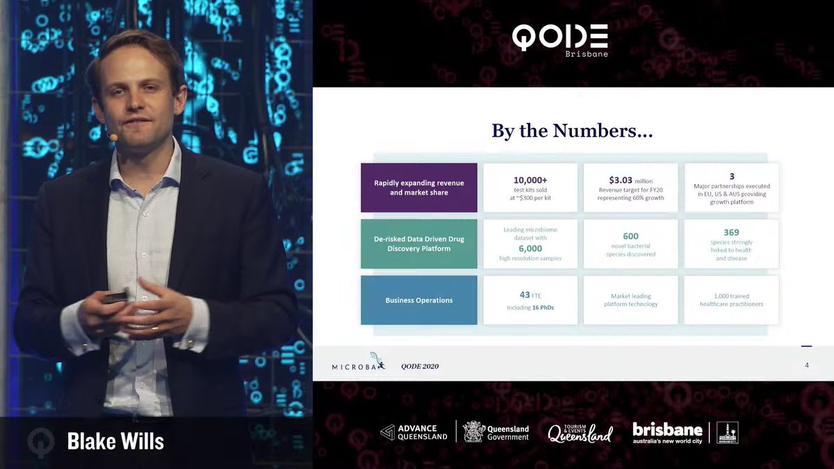 timdwyer's tweet image. .@MicrobaOfficial CEO Blake Wills presenting at @qode_brisbane #qode #qodebrisbane
