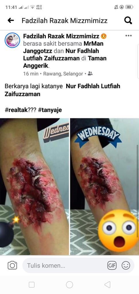 Mizzmimizzfr's tweet image. Karya seni anak perempuan saya hari ini... #mekupluka #karyaseni  #senimekup