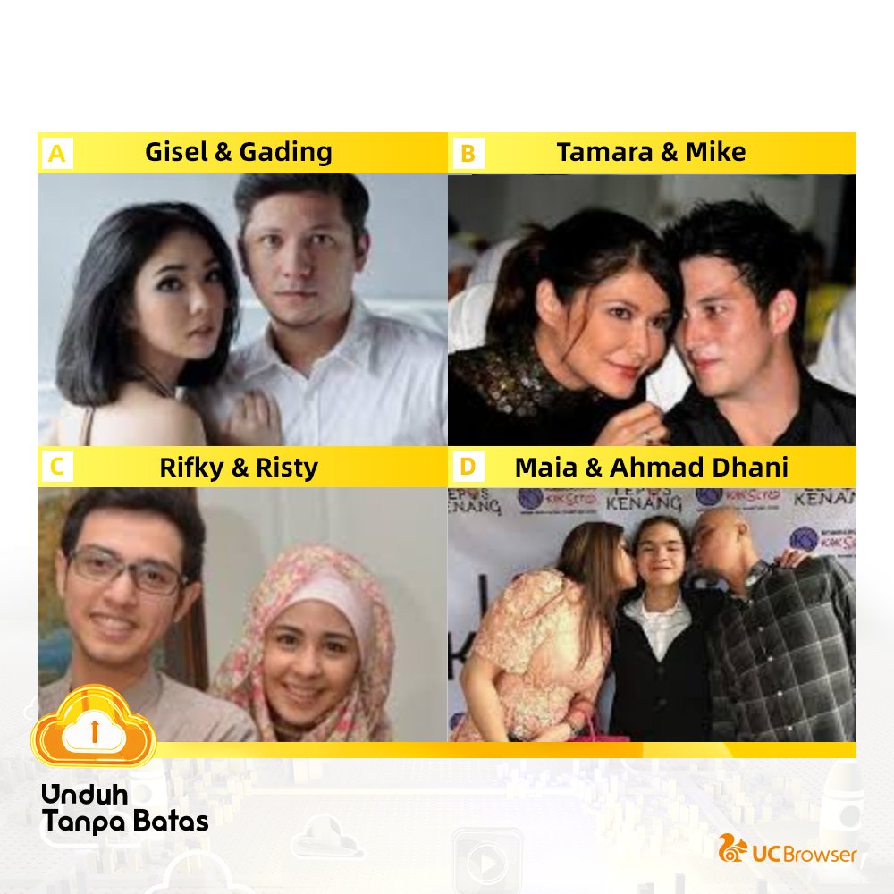UCBrowserIndo's tweet photo. Pasangan seleb ini masih kompak jaga anak meski udah cerai loh UCers! Siapa pasangan favorit UCers?
.
.
Mau Hadiah 20 Juta Rupiah &amp; Gratis Penyimpanan 20GB ? - Download Aja #UCBrowser &amp; Nikmati fitur #UnduhTanpaBatas UC Drive!
#UCDrive #UnduhTanpaBatas #Hiburan24Jam https://t.co/CQ2qAMhwqz