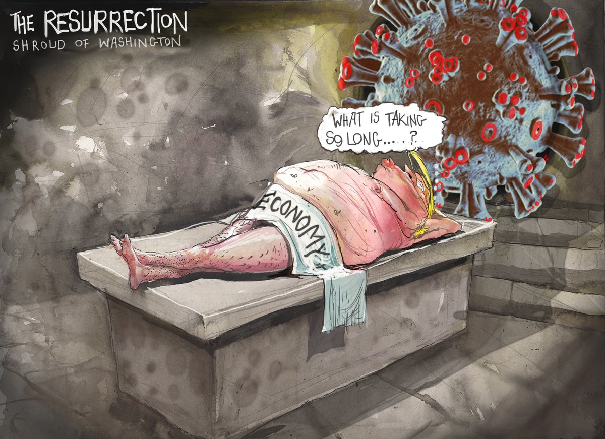 Meanwhile, on a slab in a tomb sealed by a giant virus lies the Don