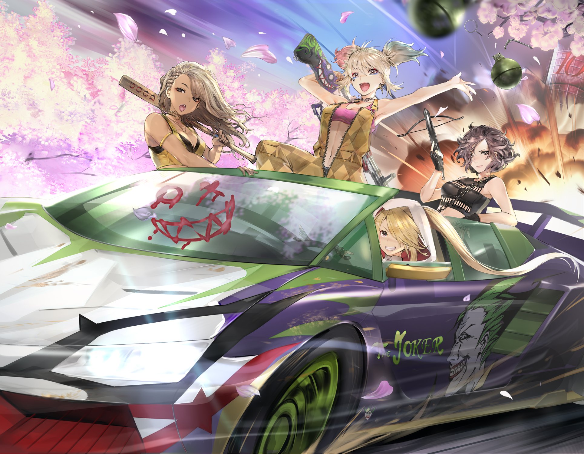 Twitter 上的 Teddy 荒野行動のdcコラボイラストを描かせて頂きました 車で爆走する女の子達です 荒野行動 荒野dcコラボ Birdsofprey T Co K5g2c5atqq Twitter