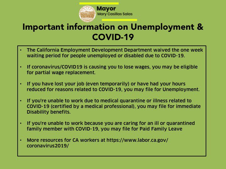 FYI: If your job has been impacted by #COVID19, you might qualify for assistance.