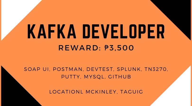 thereferrers's tweet image. Do you know Kafka Developer? Refer them now to these vacancies and earn a reward when your friend gets the job.

How? lnkd.in/fZe3yVt

Send your Referrals at lnkd.in/fPgus-Q

Go to lnkd.in/f7sMZ77 for more.

#KafkaDeveloper #TaguigCity