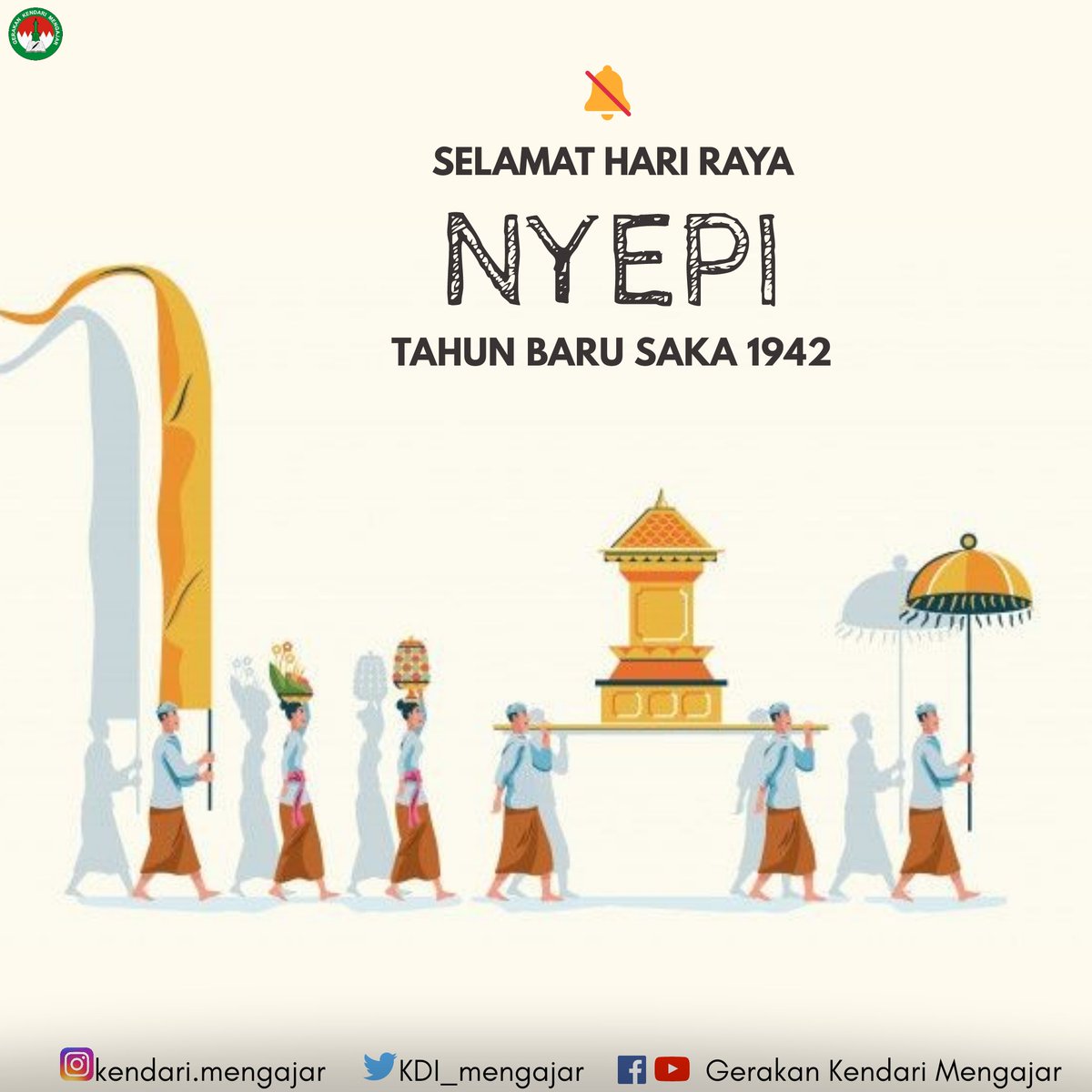 Selamat Hari Raya Nyepi Tahun Baru Saka 1942

"Kesunyian untuk menyembuhkan bumi, keheningan untuk mendamaikan negeri."

Salam Hangat GKM
Mengajar, Mendidik dan Menginspirasi 🙌