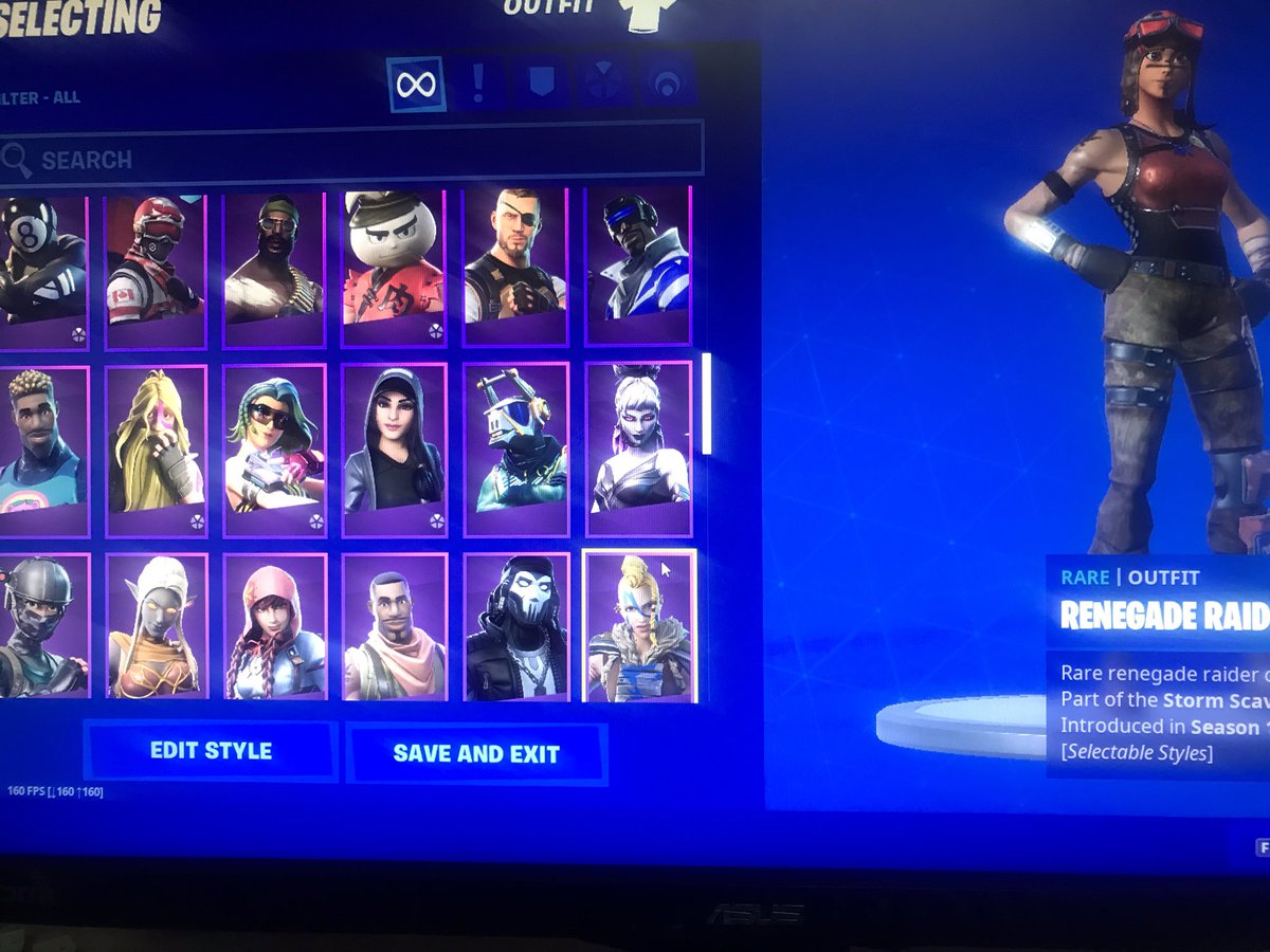 Adamtheplugzz's tweet photo. Selling/trading my renegade raider with raiders Revenge FA 150+ skins 
Lobby proof linkable to ps4/Xbox email changeable 50+ vouches #fortnite #renegaderaider #fortniteaccount #fortniteaccounts #fortniteaccountforsale #raidersrevenge #tfue #ninja #KeepStretchedRes #reconexpert https://t.co/308dI4sIGF