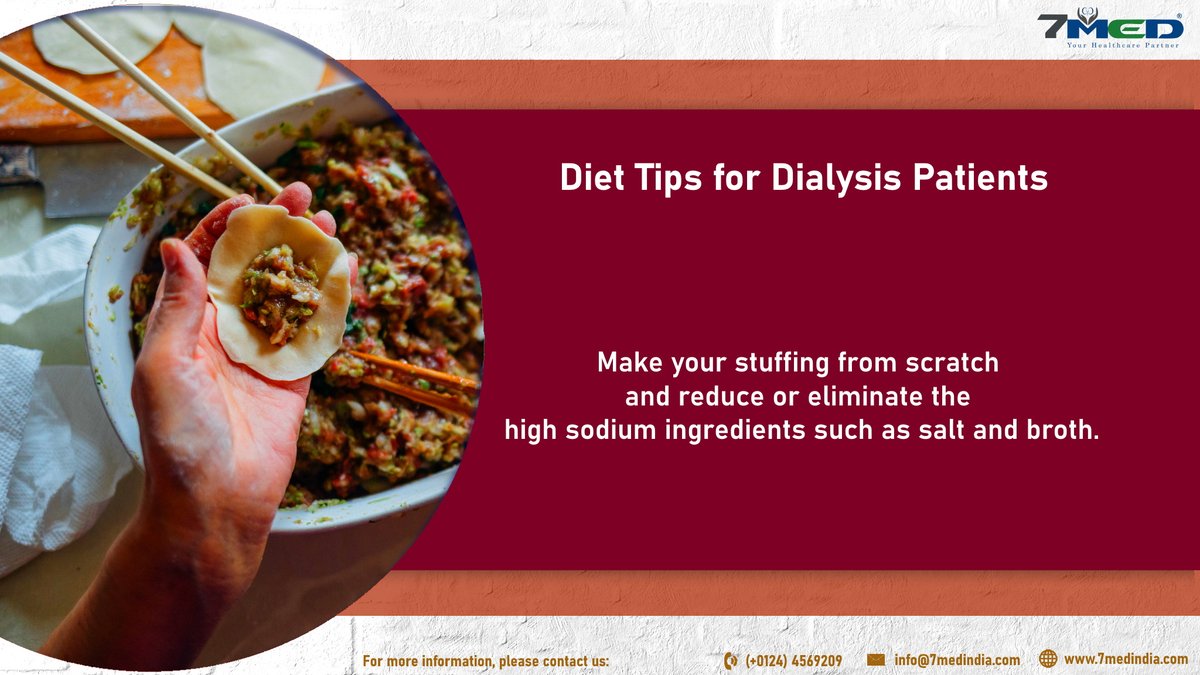 7medIndia's tweet photo. Do not buy packaged stuffing, always make your own.
#7Med #7MedIndia #FIDNEY #Diet #BalancedDiet #HealthyDiet #DietTips #DialysisDietTips #Health #PartnerInHealth #Nephrology #Hemodialysis #DialysisPatientCareProgram #DPCP #StayFitFeelGood
Img Source: Frank Zhang @ Unsplash https://t.co/xnyg1lkPX0