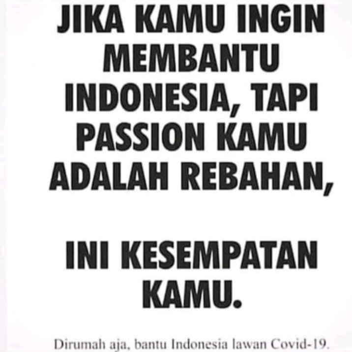 Kaum rebahan, berguna juga kan lu