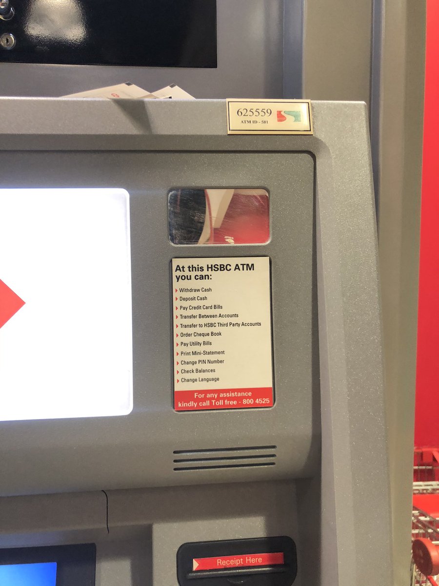 Sainisoapbox's tweet photo. @HSBC_UAE Hi Lakshmi, I was using another bank card on the HSBC ATM, it got stuck and machine turned off. Please help ASAP. ATM details are in the picture https://t.co/9qMdw8ihxZ
