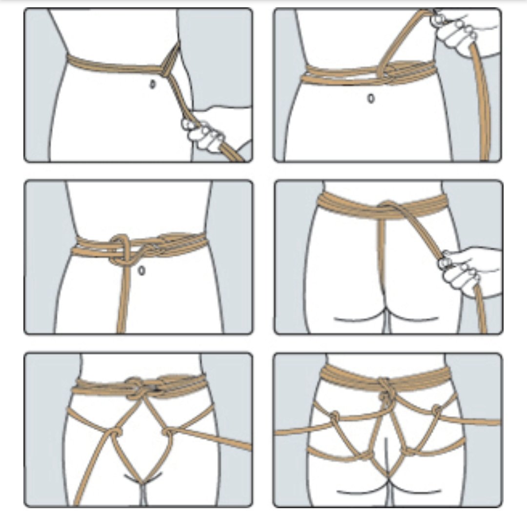 Temporary Chastity Using Rope Bondage Tutorial.