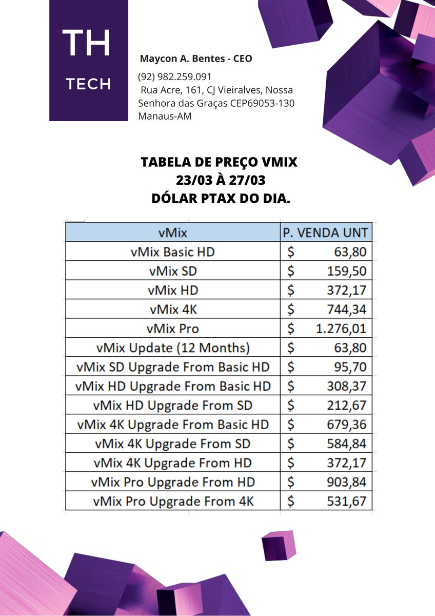 TH TECH - Authorised vMix Reseller (@thvmixbrasil) / Posts / X