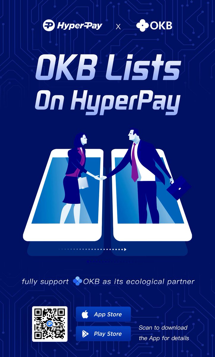 Hpx_Official's tweet photo. HyperPay wallet supports  #OKB now！
@OKEx  @JayHao8  @Cryptosis9_OKEx https://t.co/ZfgRmZSgzO