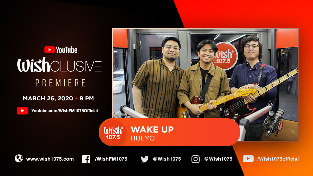 Calm your hearts with <a href="/hulyomusic/">Hulyo 🌸</a>’s mesmeric tune about pure love! Their Wish Bus rendition of “Wake Up” debuts on our YouTube channel at 9 p.m. PHT!