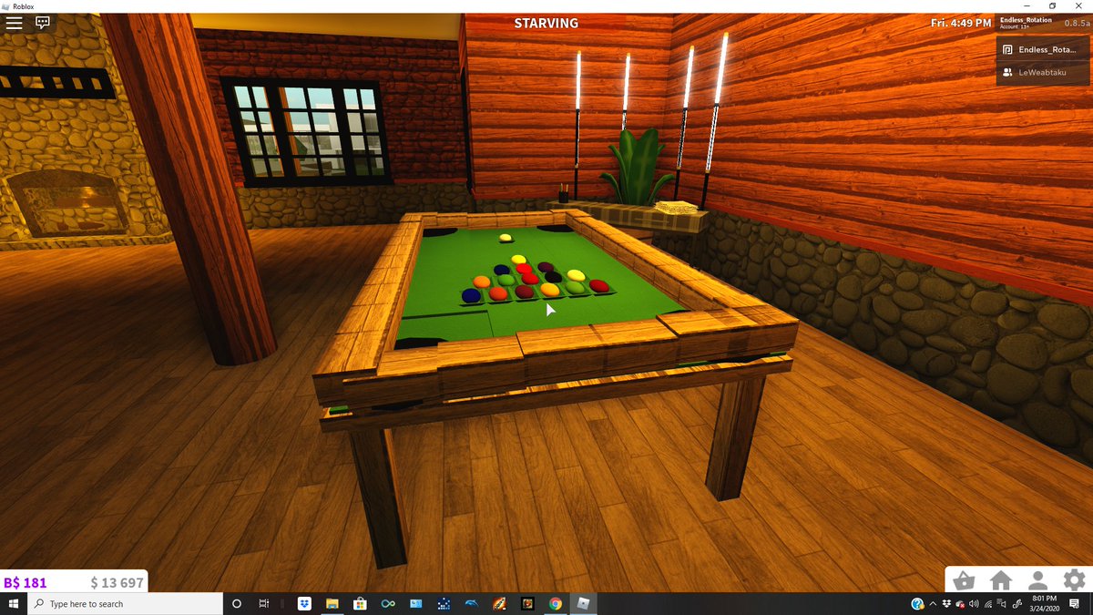 Roblox Bloxburg Pool Table