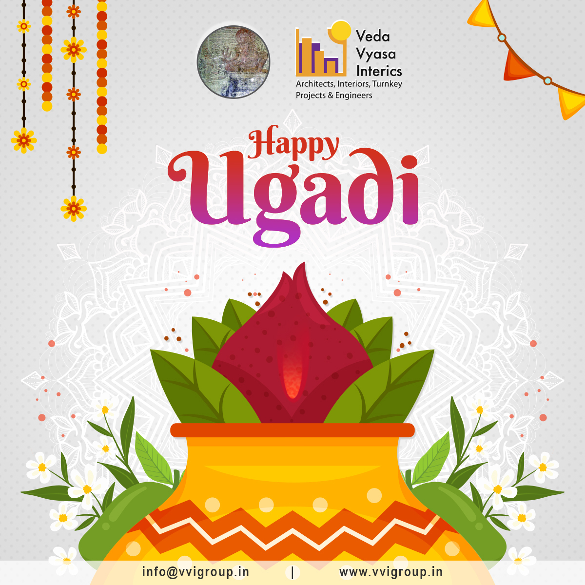 Is your home all set to look beautiful for this festive season of Ugadi?? Not yet?? Then give us a call!! Happy Ugadi!!

#VedaVyasInterics #VVIGroup #CommercialInteriorDesigners #Ugadi #Ugadi2020 #UgadiSpecial #UgadiPooja #UgadiCelebrations #Festival #FestiveMood #Happiness