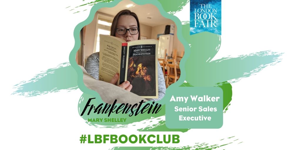 LondonBookFair's tweet photo. At #LBF we love to read. Naturally. This week we’re focusing on Frankenstein by Mary Shelley as part of our #LBFBookClub.
Here’s Amy, our Senior Sales Executive, busily reading this week’s book. Catch her review and join in with our book club discussion this Friday. #TeamReads https://t.co/EPibwDf6ny