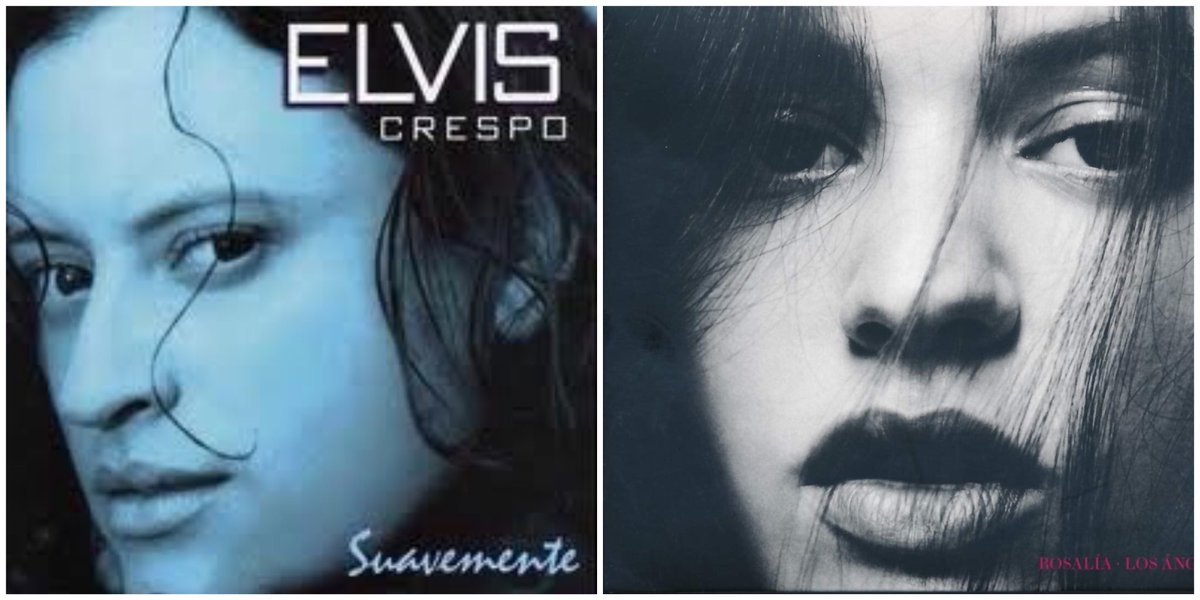 elva___ginon's tweet photo. Elvis Crespo y Rosalía la misma persona? Suavemente???? Malamente???? Casualidad??? https://t.co/72uweLFHsa