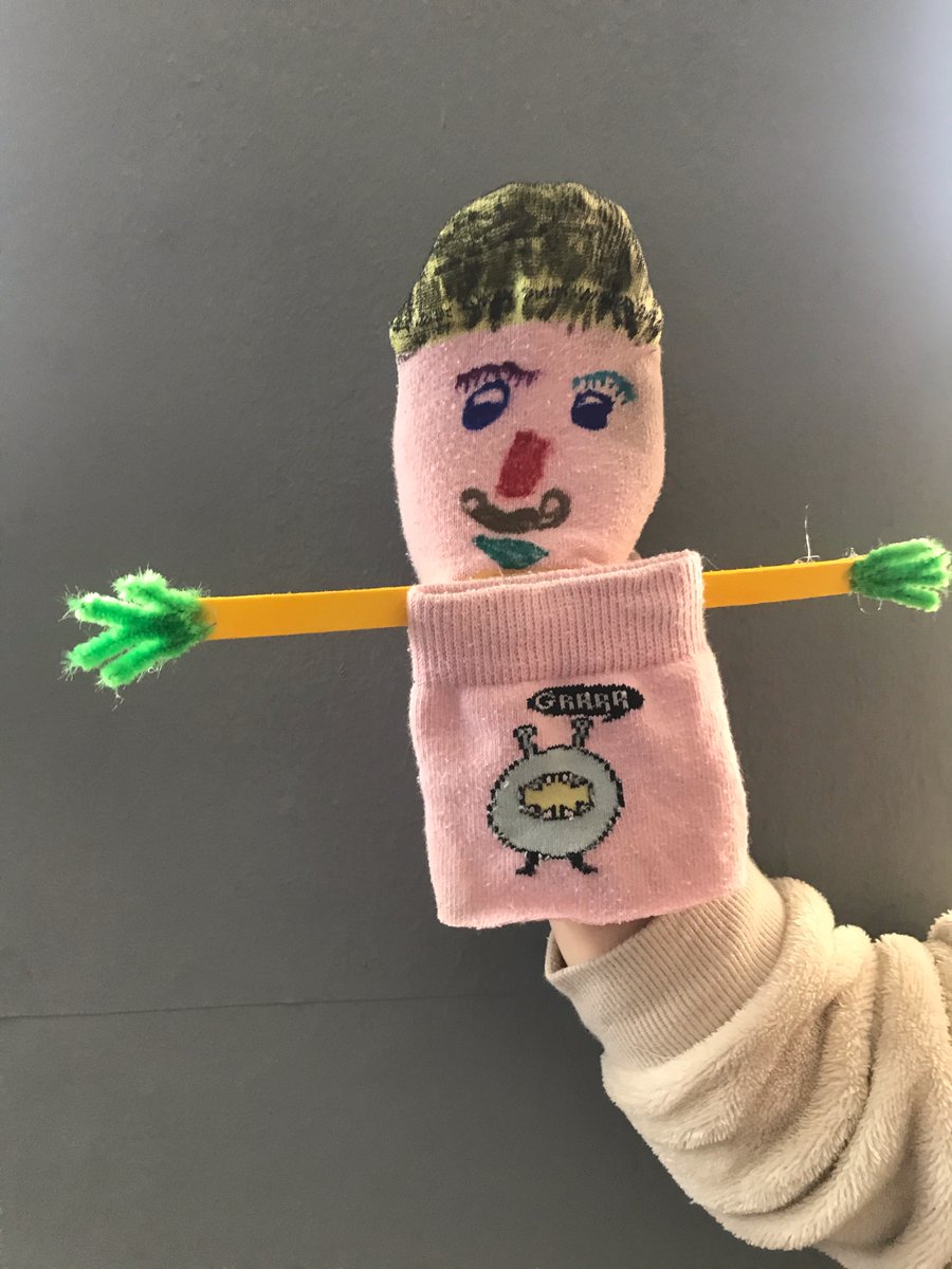 noyeahno's tweet photo. @boutchercofe a little puppet to make you smile from S in Y1 https://t.co/tG4dxb0lD4