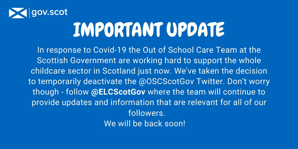 Scottish Government Out of School Care tweet media
