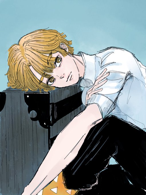 𝗡𝗔𝗠𝗜𝗗𝗔ᵅさんがTwitterに投稿した我妻善逸(鬼滅の刃)のイラスト。