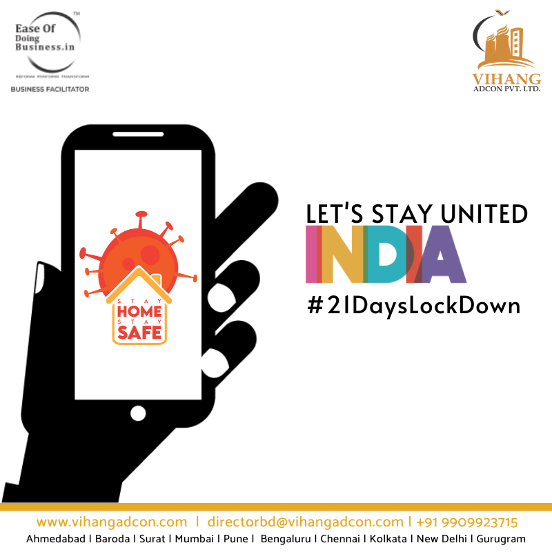 VihangAdcon's tweet photo. #StayHomeStaySafe: Let’s stay united #INDIA. #21DaysLockDown | In current uncertain times, we at #VIHANG are offering on-phone coaching for next steps. DM us for our experts to get back to you.
#EaseOfDoingBusiness #Industrial #Land #Purchase #Factory #Setup #Location #Advisory https://t.co/b9ykUpMCKe
