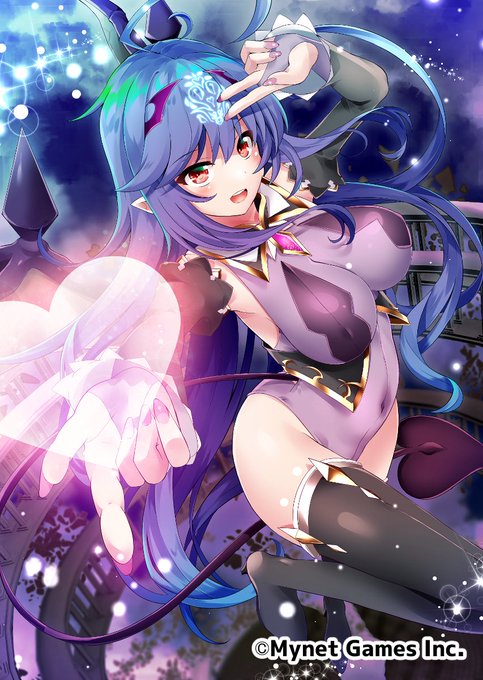 マイネット様の神姫覚醒メルティメイデンで[戦魔]リリスを描かせていただきました 恒例のレエンカプリンセスカップに参戦しました。サキュバスってガチ戦闘性能あるんですかね #メルティメイデン 